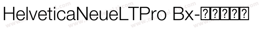 HelveticaNeueLTPro Bx字体转换